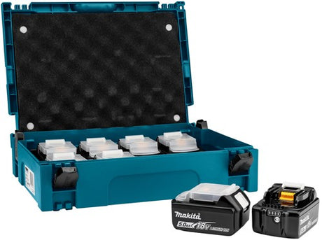 Makita 199697-1 | lxt accuset 18v in mbox nr.1 (8x 5.0ah bl1850b accu) - 199697-1