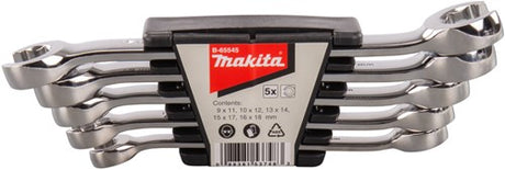 Makita accessoires b-65545 | ringsleutelset | open | 5-delig - b-65545