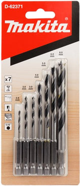 Makita accessoires makita d-62371 houtspiraalborenset 7-delig 1 4''