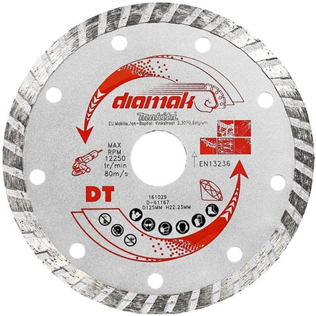 Makita accessoires diamantschijf 115x22,2mm turbo - d-61151 - d-61151