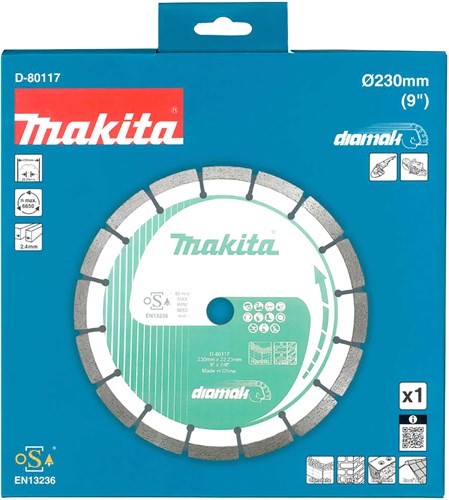 Makita accessoires makita d-80117 diamantschijf segment 230mm