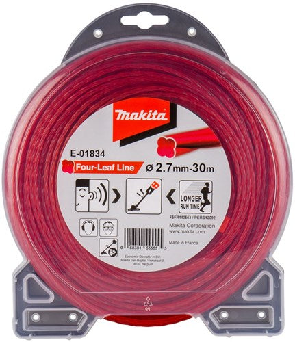 Makita accessoires maaidraad 2,7x30mtr rood - e-01834