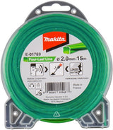 Makita accessoires makita e-01769 maaidraad four-leaf line groen - 2,00mm - 15 meter