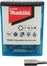 Makita accessoires schroefbit t15x25mm - b-24636 - b-24636