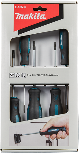 Makita accessoires makita e-13530 schroevendraaierset 5-delig torx