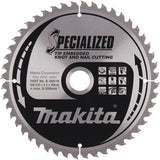 Makita accessoires makita cirkelzaagblad voor hout | specialized: noest spijker | ø 235mm asgat 30mm 48t - b-09519