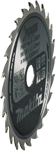 Makita accessoires makita cirkelzaagblad voor hout | specialized | ø 136mm asgat 20mm 24t - b-33629