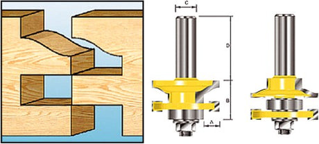 Makita accessoires profiel contrafrees+l. hm s8 - d-11900