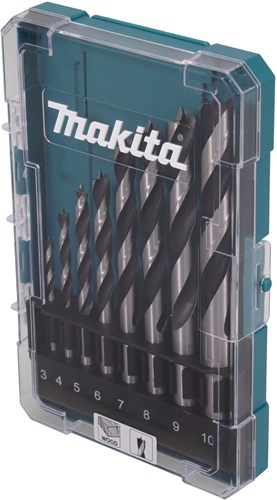 Makita accessoires houtspiraalborenset 8-delig - d-77257