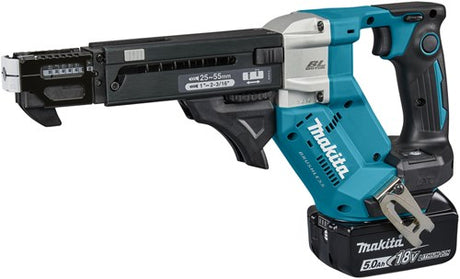 Makita dfr551rtj | lxt accu schroefautomaat 18v 25-55mm in mbox (2x 5.0ah accu + snellader) - dfr551rtj