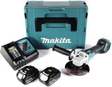 Makita dga511rtj 18v haakse slijper 125mm | 18v 5.0ah li-ion in m-box
