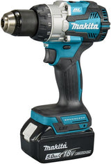 Makita dhp489rtj | 18 v klopboor- schroefmachine 5,0 ah accu (2 st), snellader, in mbox - dhp489rtj