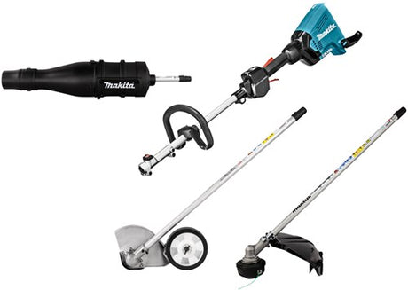 Makita dux60zx9 | 2x18 v combisysteem + bosmaaier-, kantensnijder- en bladblazer opzetstuk | zonder accu's lader