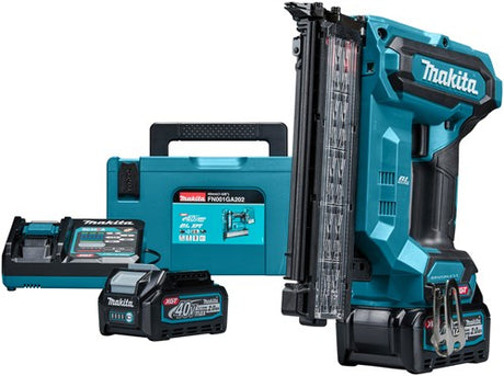 Makita fn001ga202 | xgt accu brad tacker 40v max in mbox (2x 2.0ah accu + snellader) - fn001ga202