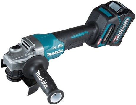 Makita ga013gm201 | 40v haakse slijper | 125mm | incl. 2x 4.0ah accu + lader in mbox - ga013gm201
