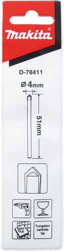 Makita accessoires makita glasboor | 4x51mm - d-78411