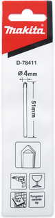 Makita accessoires makita glasboor | 4x51mm - d-78411