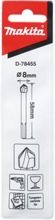 Makita accessoires makita glasboor | 8x58mm - d-78455