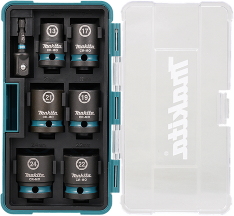 Makita krachtdopset impact black, 1 2 7-dlg - e-16592