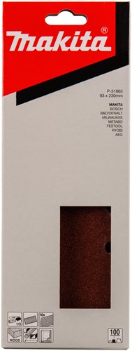 Makita accessoires schuurvel k100 93x228 red g. - p-31865