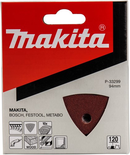 Makita accessoires schuurvel 3-k k120 red v. - p-33299