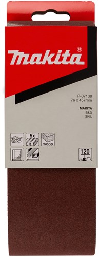 Makita accessoires schuurband k120 76x457 red - p-37138