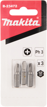 Makita accessoires makita schroefbit | ph3x25 | 3 stuks - b-23472