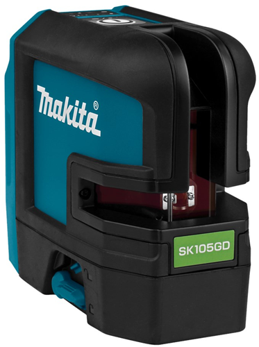 Makita sk105gdz kruislijn laser groen | zonder accu's en lader, in doos met tas - sk105gdz