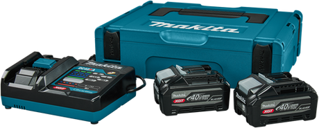 Makita 1911b9-4 | xgt startset 40v max in mbox1 (2x 4.0ah bl4040f accu + dc40ra snellader) - 1911b9-4