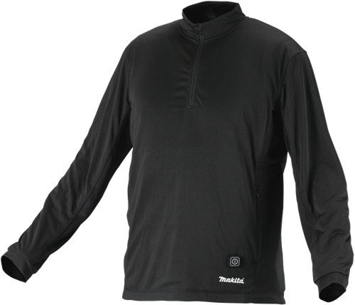 Makita verwarmd ondershirt met rits 3xl - dcx201b3xl