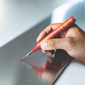 Enzo pica inkttag voor diep open blauw