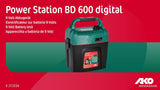 Ako producten power station bd 600 digital batterijapparaat 9v