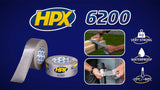 Hpx producten duct tape reparatietape wit 48mm x 25m