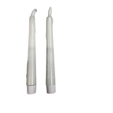 Magic flame candles led diner druip 20cm wit set a 2