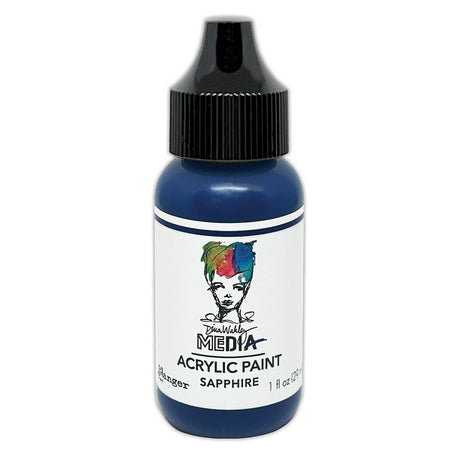 Ranger ink ranger • dina wakley media heavy body acrylic paints bottled paints sapphire