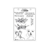 Ranger ink ranger • dina wakley media cling stamps flower crowns