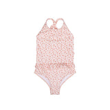 Leopard | oudroze meisjes uv badpak
