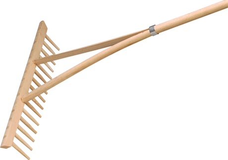 Meister hooihark 16tanden 49cm met steel - wu9904600