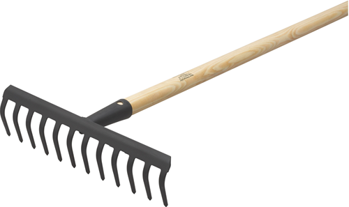 Meister tuinhark 12t zw met steel - wu9851110