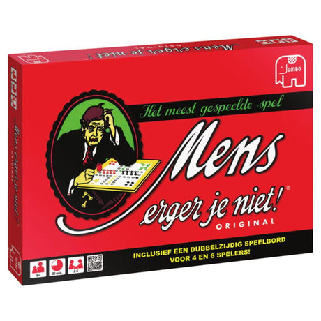 Jumbo mens erger je niet! original - bordspel - vanaf 6 jaar - 2 tot 6 spelers