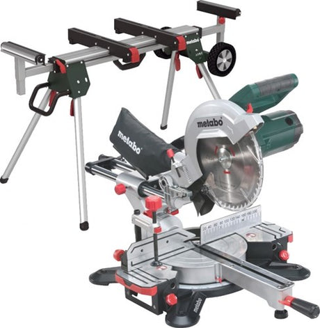 Metabo afkortzaag kgs 254 m met trekfunctie | nieuw model + ksu 251 onderstel - 690967000