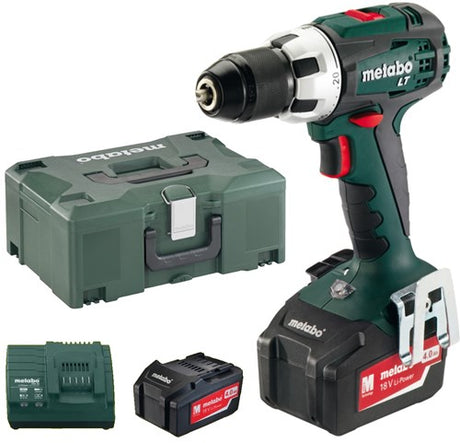 Metabo bs 18 lt schroefboormachine | 18v 2x 4.0ah li-ion - 602102500