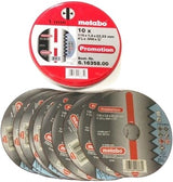 Metabo accessoires metabo doorslijpschijven in blik (10 st.) ø 115x1,0x22,23 - 616358000