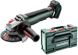 Metabo wpb 18 lt bl 11-125 quick accu haakse slijper 18v body met paddleschakelaar in x 165 l | zonder accu's en lader - 613059840