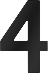 Metafranc huisnummer 4 120mm zwart - wu0424637