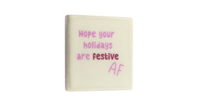 Magneettegeltje 5x5cm holidays festive af
