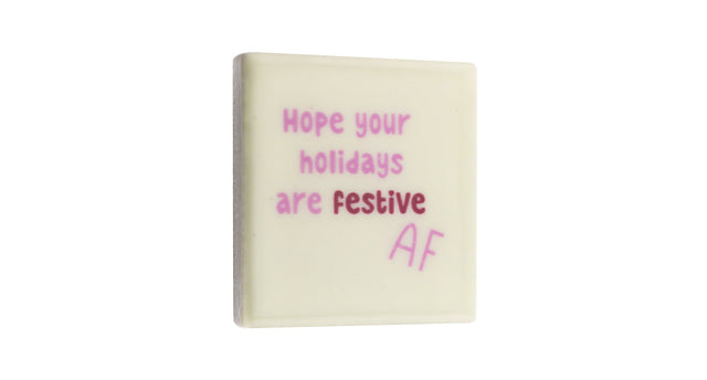 Magneettegeltje 5x5cm holidays festive af