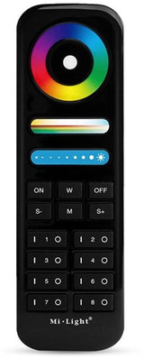 Mi-light miboxer rgb-cct afstandsbediening 2.4g 8-zones zwart - led0231