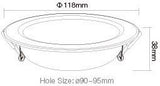 Mi-light miboxer rgb-cct led downlighter 6w zwart - led0241