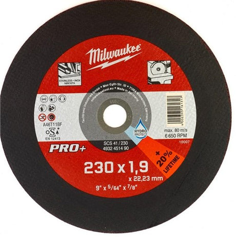 Milwaukee accessoires metaaldoorslijpschijf scs41 230 x 1,9 mm pro+ - 25 stuks - 4932451490